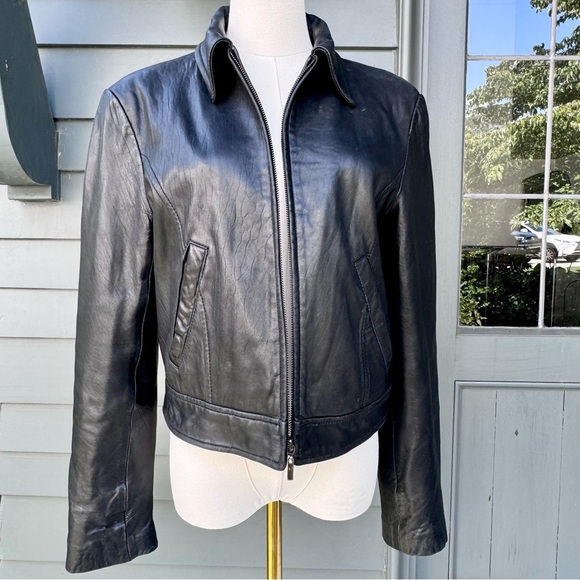 Vintage New York CLASSICS black leather jacket
size: Small - Picture 13 of 16